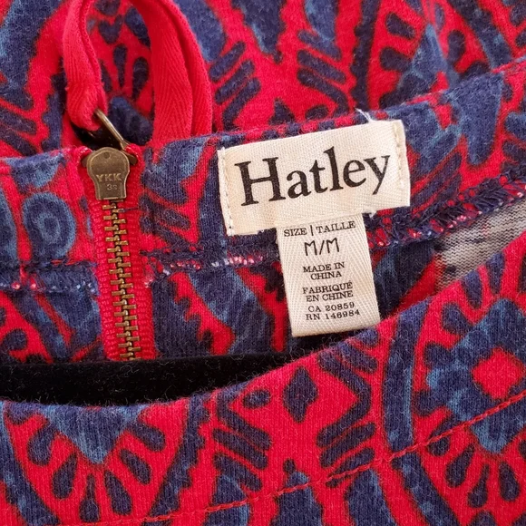Hatley Red and Blue Geometric Midi Dress - Picture 3 of 3